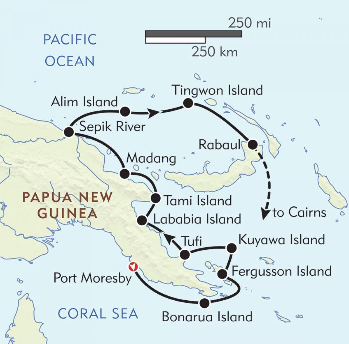 வரைபடம் rabaul பப்புவா நியு கினியா